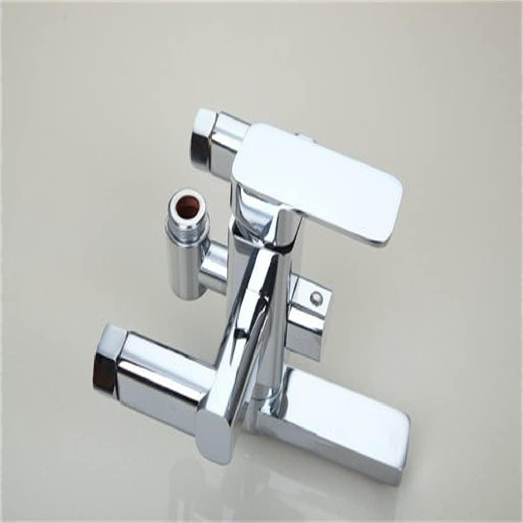 デュアル機能バスルームシャワーセット、ハンドシャワー付き8インチ